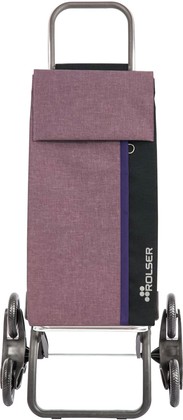 Сумка-тележка Rolser Kangaroo Tweed, 6 колёс, шагающая, складная, фиолетовая KAN007Malva