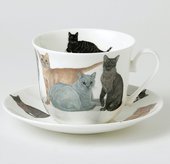 Чайная пара для завтрака Roy Kirkham Парад кошек 500мл XCATS1100