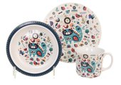 Набор детской посуды Top Art Studio Цветочный кот, 3пр. SC1332-TA