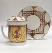 Бокал с блюдцем и крышкой Москва, ф. Снежное утро ИФЗ 81.16799.00.1