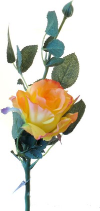 Цветок искусственный Top Art Studio Роза Лимбо с почкой оранжевая 30см WAF0599-TA