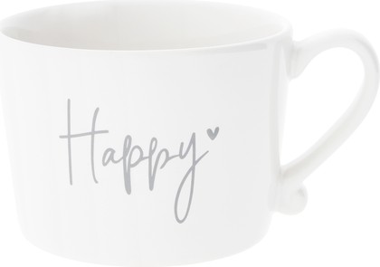 Кружка Bastion Collections White Happy Grey RJ/CUP 013 GR