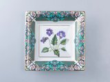 Подставка для мелочей ИФЗ Квадратная, Фиалка надрезанная, 16.4x16.4см, фарфор, подарочная упаковка 81.34214.00.1
