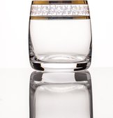 Фужеры для виски Идеал 290мл панто золото, 6шт Crystalite Bohemia 25015/290/43081K