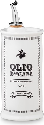 Бутылка для масла Nuova Cer Oliere Vintage круглая, 250мл, белый 9501-BCO