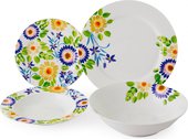 Сервиз столовый Fade Servizio Tavola Jolie, тарелки и салатник, 19 предметов 51037