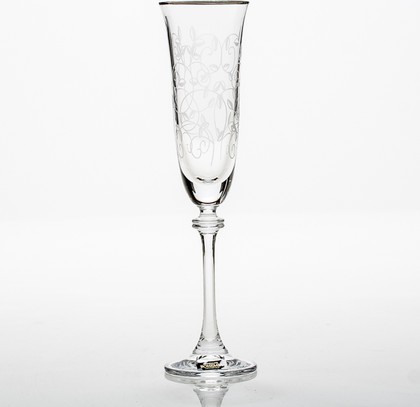 Бокалы для шампанского Crystalite Bohemia Александра, 6шт, 190мл 1SD70/190/375582K
