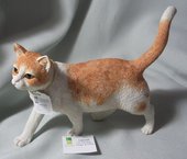 Статуэтка Enesco Кот рыже-белый стоящий, 15см, полистоун CA01555