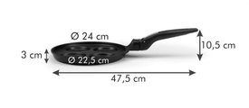 Сковорода Tescoma SmartClick d24см 4 углубления, съёмная ручка 605090.00