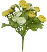 Цветок искусственный Ранункулус жёлтый 22см Floralsilk 12490CR-Y