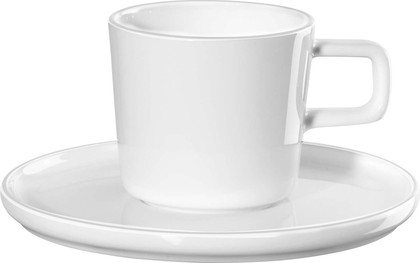 Чашка с блюдцем для эспрессо Asa Selection Oco 80мл, белый 2030/013