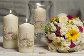 Свеча декоративная Bartek Candles Свадебная колонна 70x150 5901685040310