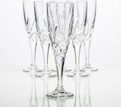 Фужеры для шампанского Эльза 180мл, 6 шт Crystalite Bohemia 1KD08/0/99Т81/180