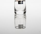 Стопки Идеал 60мл водка зол. полоска 6 шт Crystalite Bohemia 25015/60/20733K