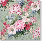 Салфетки для декупажа Paw Спокойные цветы, 33x33см, 20шт SDL055500