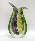 Ваза Top Art Studio Гринвич из цветного стекла, 20.5см ZB1528-TA