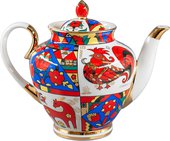 Чайник доливной ИФЗ Весенняя Народные узоры, 2000мл, фарфор 80.60810.00.1