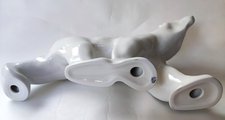 Статуэтка ИФЗ Медведь идущий, 43x24x15см, ручная роспись, фарфор 82.00998.00.1