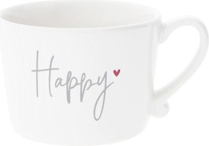 Кружка Bastion Collections White Happy Grey Нeart Red RJ/CUP 013 RED