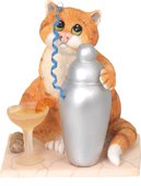 Статуэтка Enesco Время коктейля, 9см, полистоун A23825