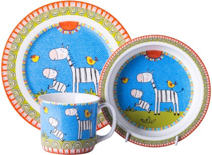 Набор детской посуды Top Art Studio Счастливая семейка, 3пр. SC1064-TA