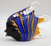 Фигурка стеклянная Скалярия полосатая 14x11см Top Art Studio ZB1514-TA