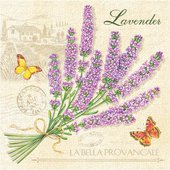 Салфетки для декупажа Красивый прованс, 33x33см, 3 слоя, 20шт Paw SDL420000