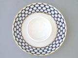 Икорница ИФЗ Каспийская, Кобальтовая сетка, 15.7см, фарфор 80.72957.00.1