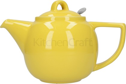 Чайник заварочный KitchenCraft London Pottery Geo Лимонный, 1000мл 77425