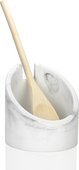 Подставка с ложкой Andrea House White Marble and Wood CC66283