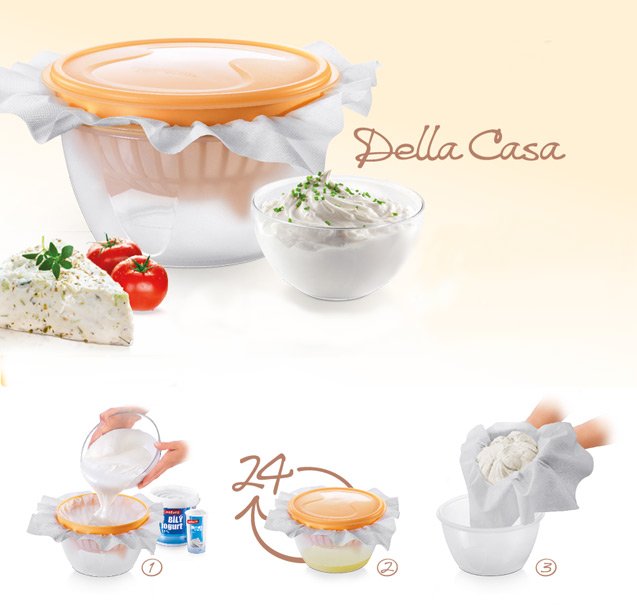 Набор для приготовления сливочного сыра DELLA CASA из ассортимента новинок от Tescoma, представленных в октябре 2015 года