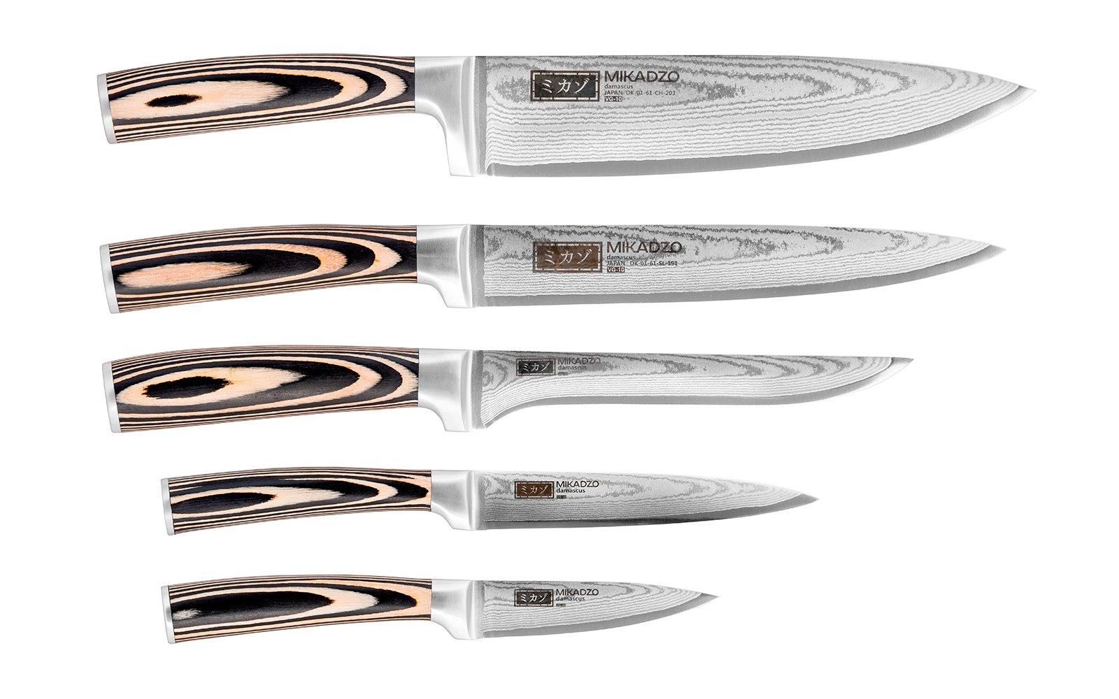 Кухонные ножи Mikadzo DAMASCUS