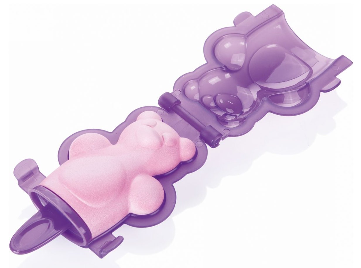 Формочки для домашнего мороженого из серии Tescoma BAMBINI 2014 года: иллюстрация механизма открывания