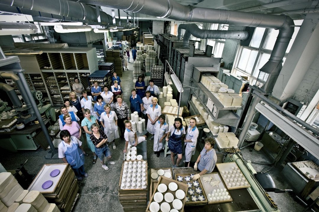 Цех костяного фарфора Императорского фарфорового завода в 2010-х годах