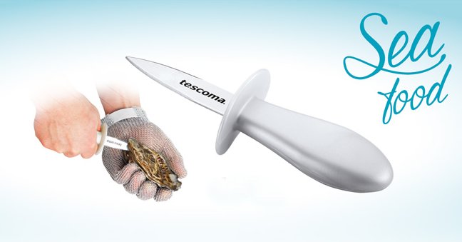 Нож PRESTO SEAFOOD для вскрывания раковин устриц, из ассортимента Tescoma (июль-август 2015 г.)