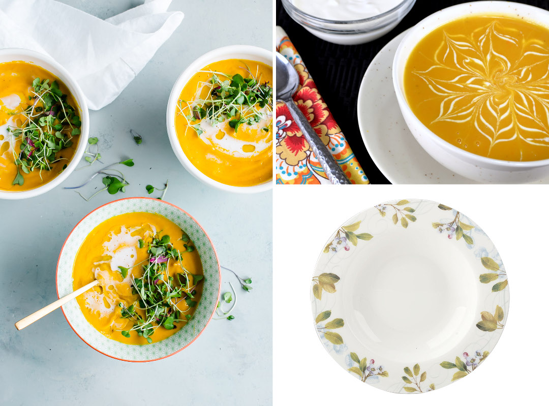Кабачковый крем-суп, тарелка суповая от Creative Tops